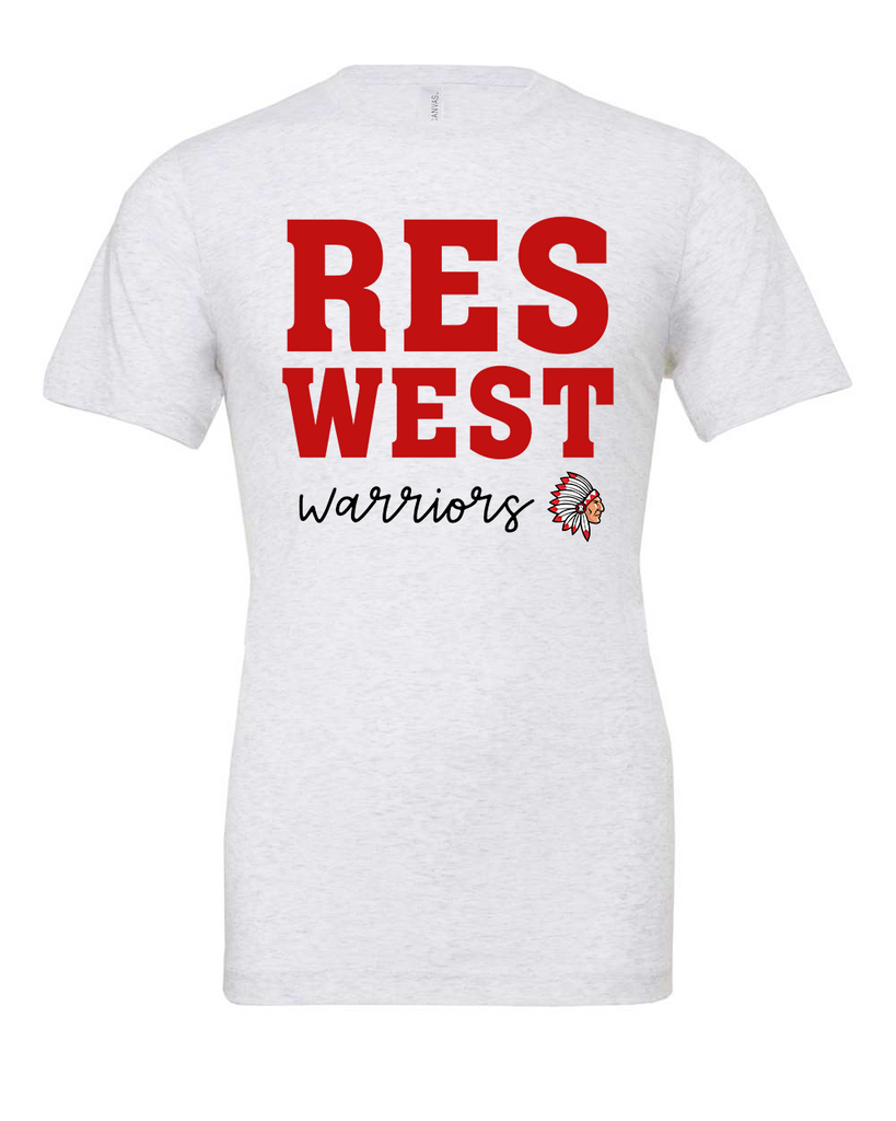 RES West Warriors Logo Tee Youth/Adult
