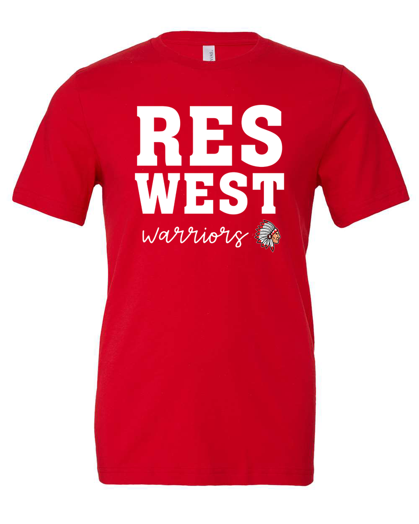 RES West Warriors Logo Tee Youth/Adult