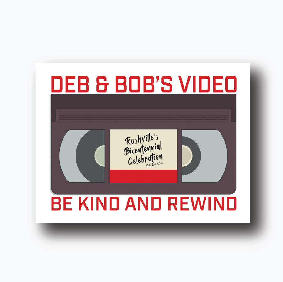 Deb and Bob Rewind Sticker