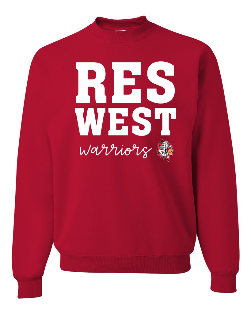RES West Warriors Logo Crewneck Youth/Adult