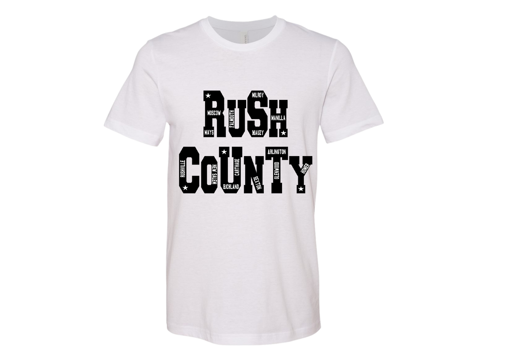 Rush County Towns Tee
