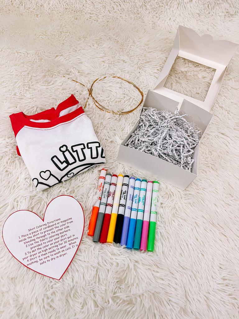 Valentine’s Coloring Shirt Kit